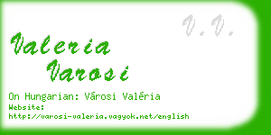 valeria varosi business card